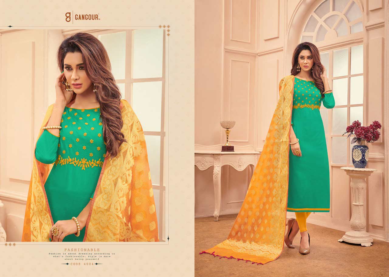 Chunri Vol-4 Gangour Nx Cotton Dress Materials Chunri Vol-4 Gangour Nx Cotton Dress Materials